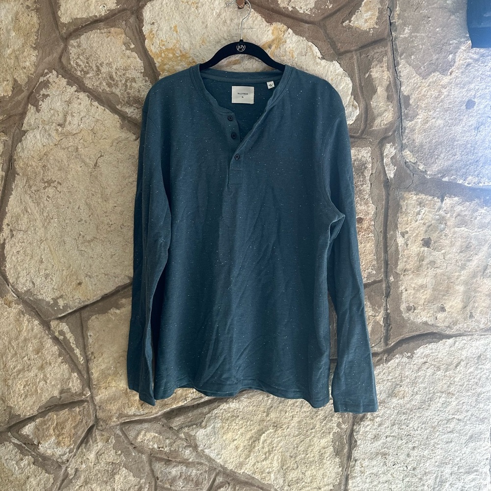 Mens Billy Reid Henley Size XL